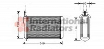VAN WEZEL 26006009 -  Теплообменник, отопление салона